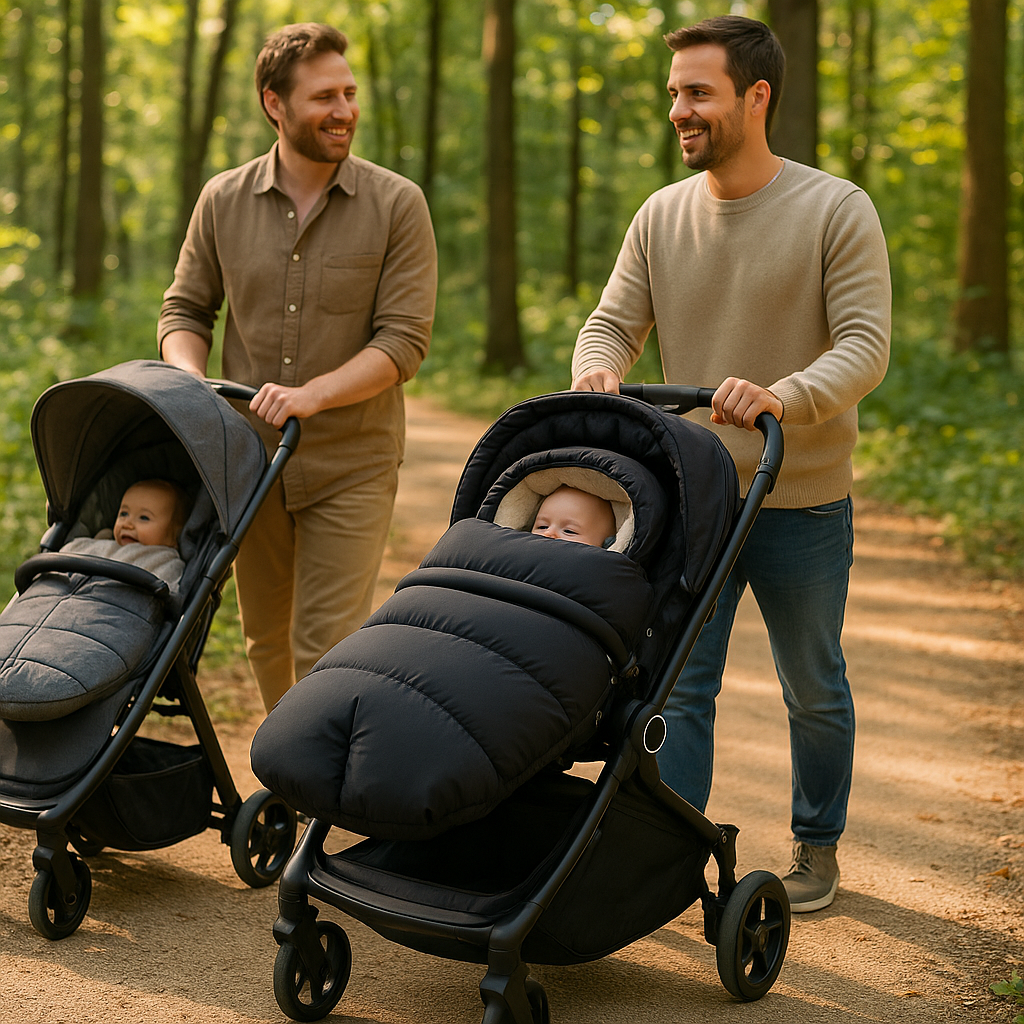 sociabiliser entre parent avec bebe dans chancelière bebe