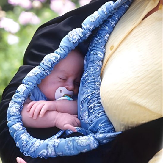 echarpe de portage soutien colonne vertebrale de bebe