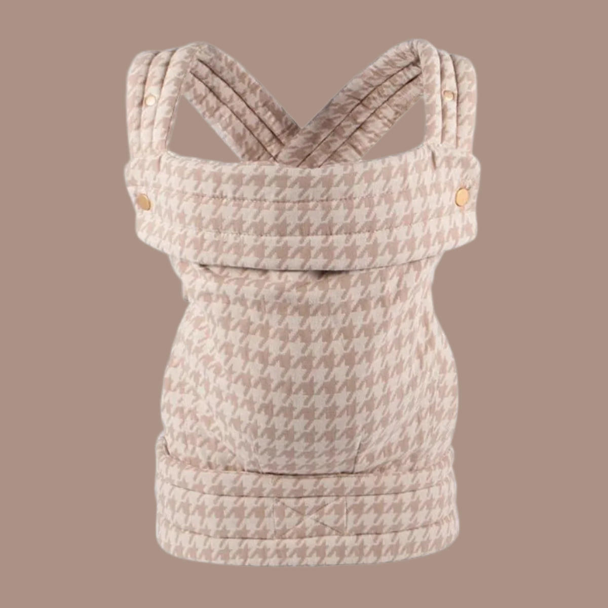 kangourou pour bébé imprimer beige brun