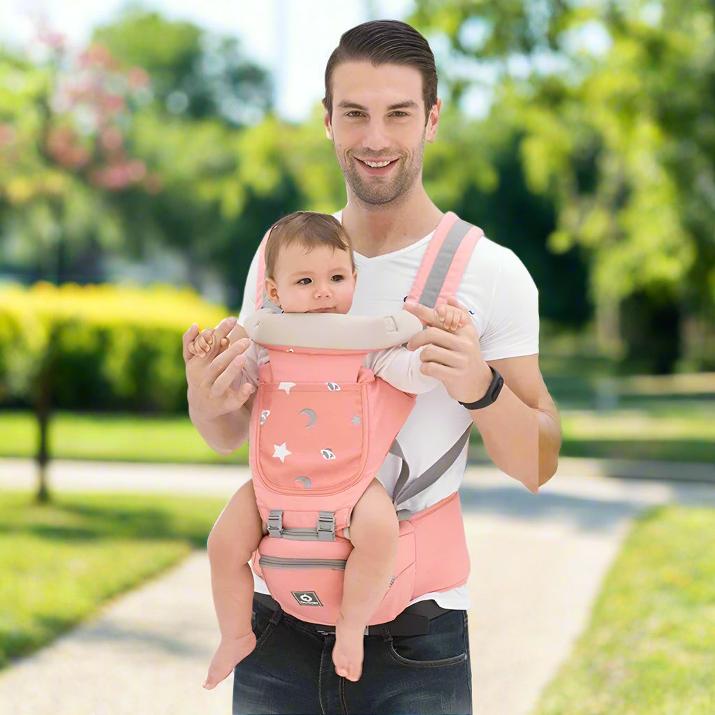 kangourou pour bébé promenade père enfant