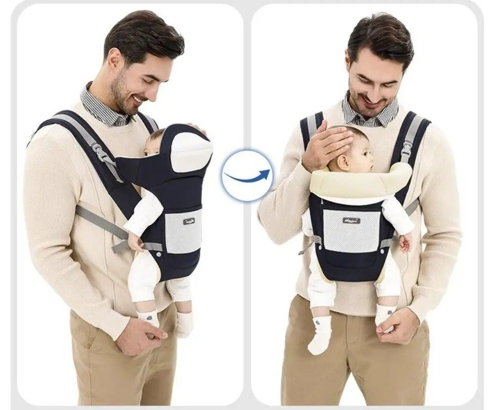 kangourou pour bébé protection de tête amovible