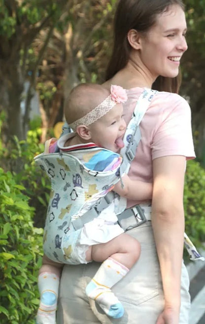 porte bébé enfant en position dorsale