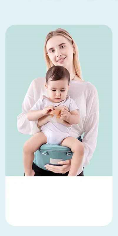 porte bébé physiologique avec tabouret